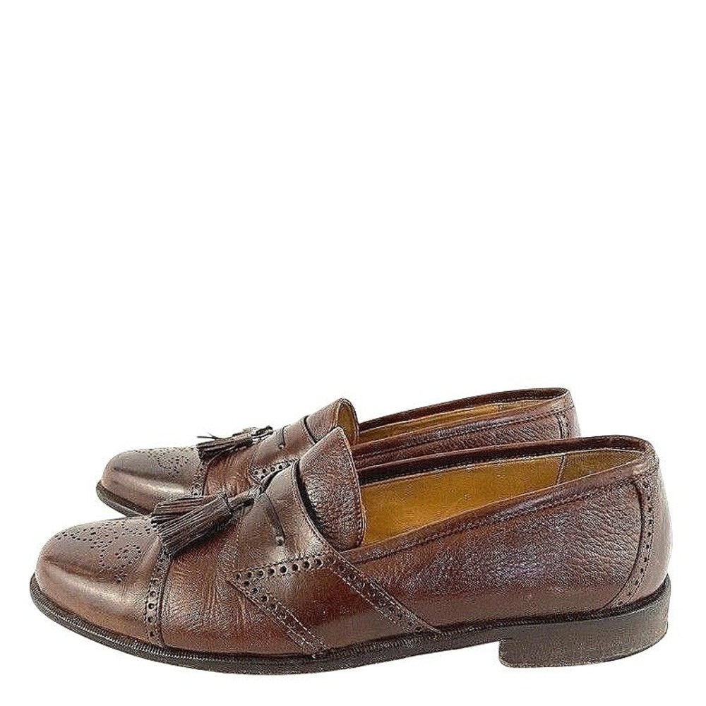 JOHNSON & MURPHY Men's‎ Shoes Size 9.5M Brown Dress Tassel Classic Loafer